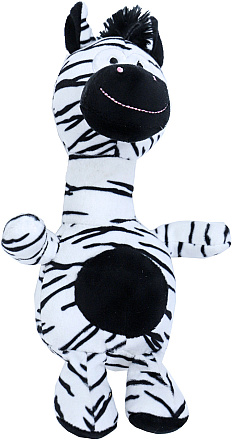 Giraffe/Zebra met Piep Assorti 25 cm