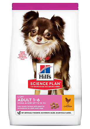 Hill's Science Plan Adult Light Small & Mini kip <br>6 kg