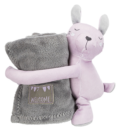 TRIXIE knuffelset deken Haas Puppy/Junior Grijs/Lila