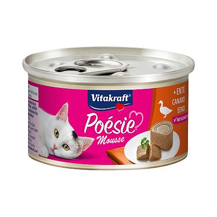Vitakraft kattenvoer Poésie Mousse eend <br>85 gr