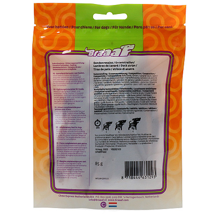 Braaaf Duck Strips 85 gr