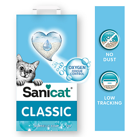 Sanicat kattenbakvulling Classic Marseille 20 ltr