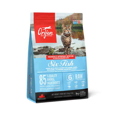 Orijen kattenvoer 6 Fish 1,8 kg