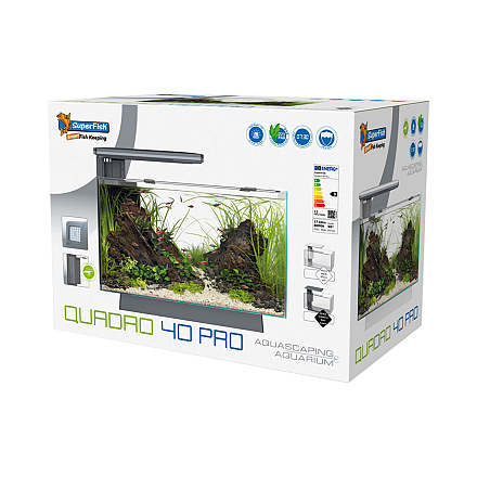 SuperFish Aquarium Quadro 40 Pro Zwart
