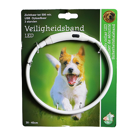 Veiligheidshalsband Led Verstelbaar Multi<br> 30 - 40 cm