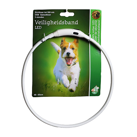 Veiligheidshalsband Led Verstelbaar Multi<br> 50 -65 cm