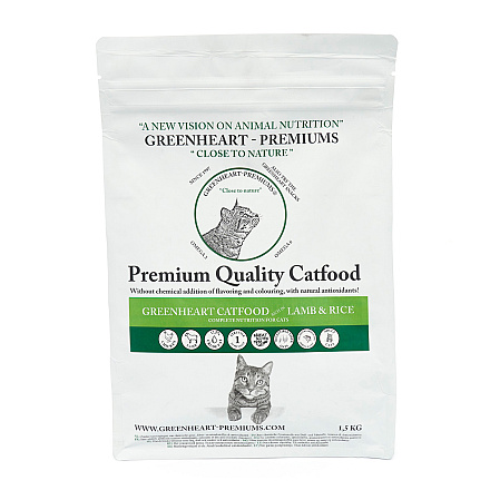 Greenheart Kattenvoer Lamb & Rice 1,5 kg