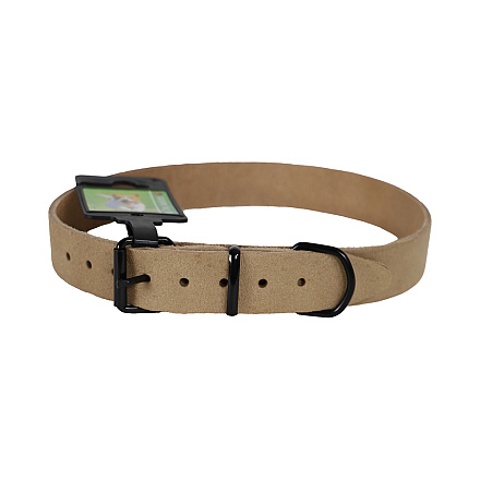 Halsband Comfortleder Naturel