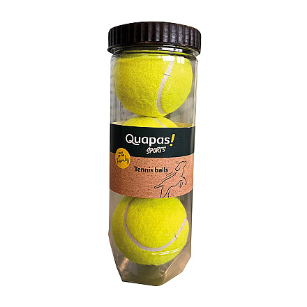 Quapas! Hondenspeelgoed Sport Tennis Balls Tube