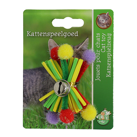 Kattenspeelgoed Foamklos met Bel Assorti
