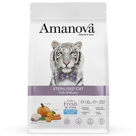 Amanova Kattenvoer Sterilised Fish Delicacy 300 gr