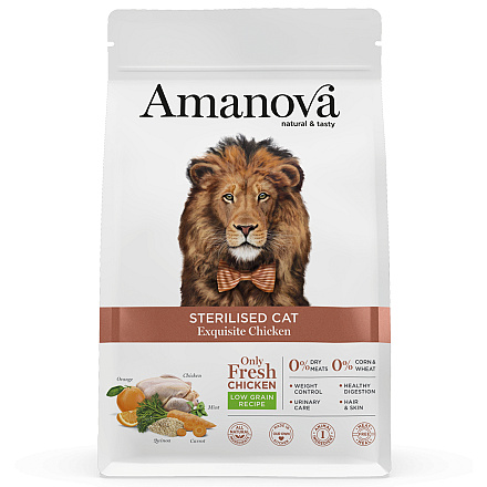 Amanova Kattenvoer Sterilised Exquisite Chicken 6 kg