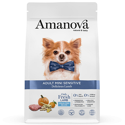 Amanova Hondenvoer Adult Mini Sensitive Delicious Lamb 800 gr