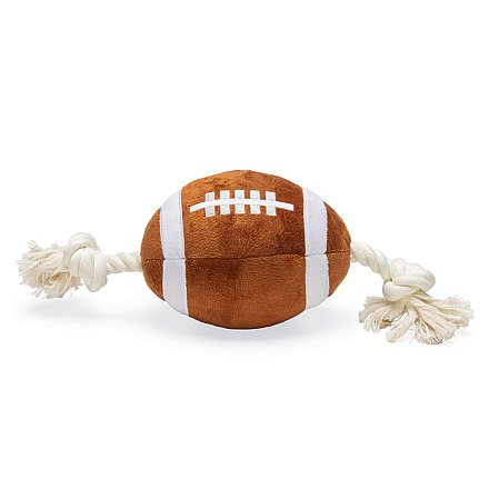 Beeztees Rugbybal met Touw