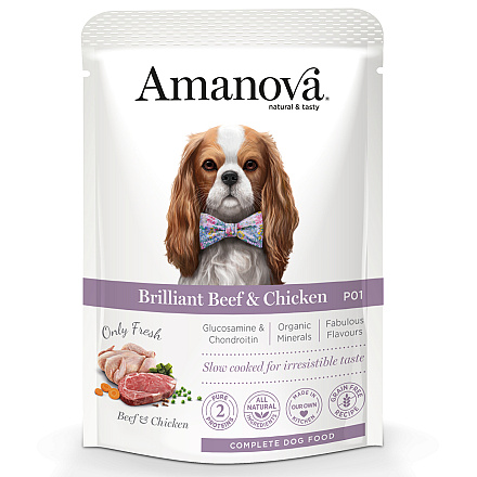Amanova Hondenvoer Brilliant Beef & Chicken 300 gr