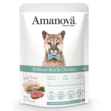 Amanova Kattenvoer Brilliant Beef & Chicken 85 gr