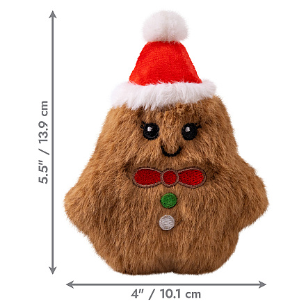 Kong Holiday Snuzzles Mini Gingerbread XS