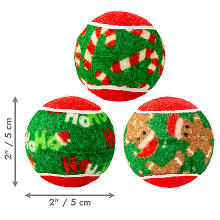 Kong Holiday Squeakair Balls S 6 St