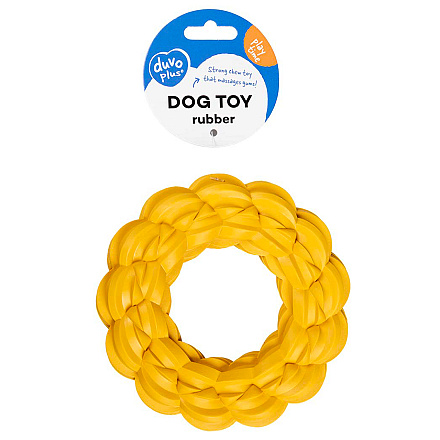 Duvo+ Kauwspeeltje Griplay Ring Geel