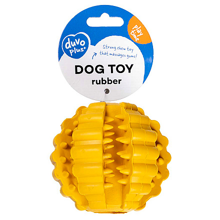 Duvo+ Bal Griplay Dental Ribbel Geel