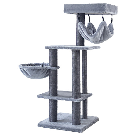 Boony Krabpaal Sunanda Grijs/Zwart 126 cm