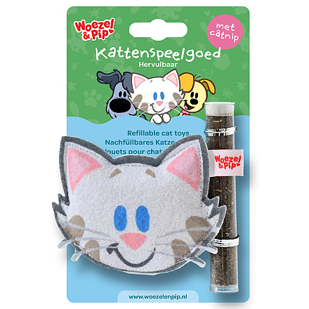 Woezel & Pip Kattenspeelgoed Buurpoes Catnip Vulbaar