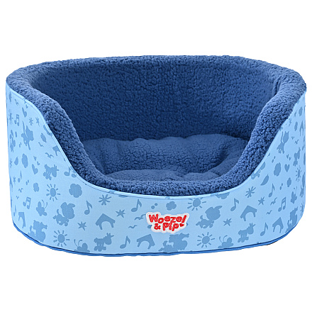 Woezel & Pip Hondenmand Hoge Rand Blauw