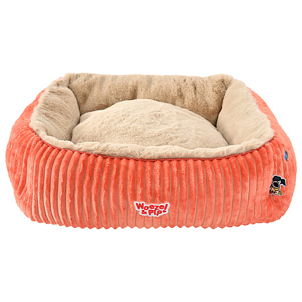 Woezel & Pip Hondenmand Corduroy Roze