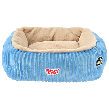 Woezel & Pip Hondenmand Corduroy Blauw