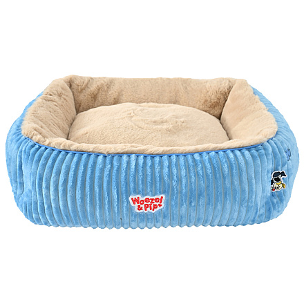 Woezel & Pip Hondenmand Corduroy Blauw