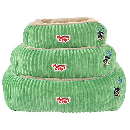 Woezel & Pip Hondenmand Corduroy Groen