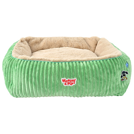 Woezel & Pip Hondenmand Corduroy Groen