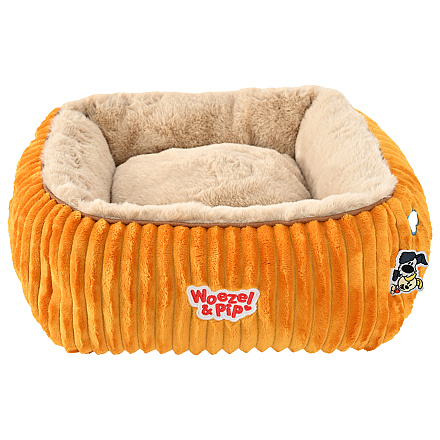 Woezel & Pip Hondenmand Corduroy Geel