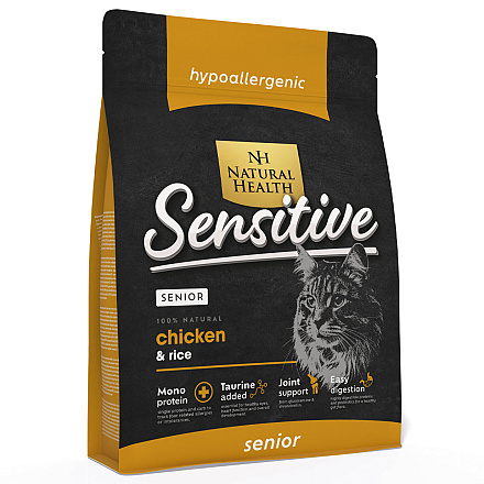 Natural Health Kattenvoer Senior Sensitive Chicken 7,5 kg