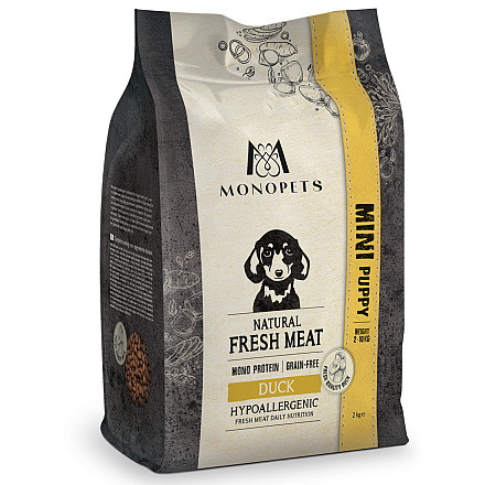 Monopets Hondenvoer Fresh Meat Puppy Mini Duck 2 kg