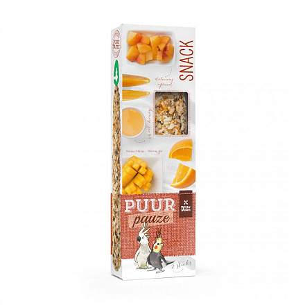 PUUR Pauze Zaadsticks grote parkiet & kaketoe 140 gr