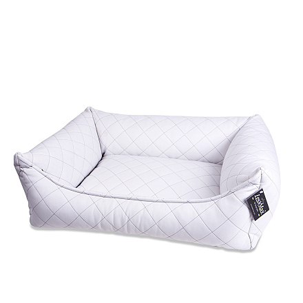 Lex & Max hondenmand Eco Leather white