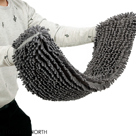 51 Degrees North handdoek Clean & Dry grey