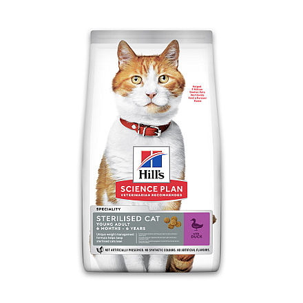 Hill's Science Plan Young Adult Sterilised Cat Duck 1,5 kg