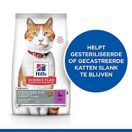 Hill's Science Plan Young Adult Sterilised Cat Duck 1,5 kg