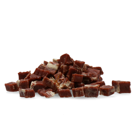 Braaaf Rund Steak Cubes met vis 85 gr