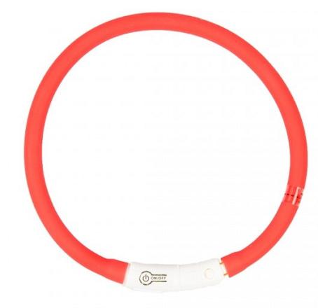 Lichthalsband siliconen rood