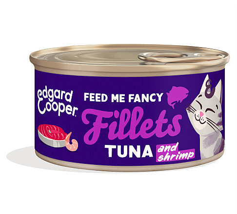 Edgard & Cooper kattenvoer Tonijn en Garnaal Filets 70 gr