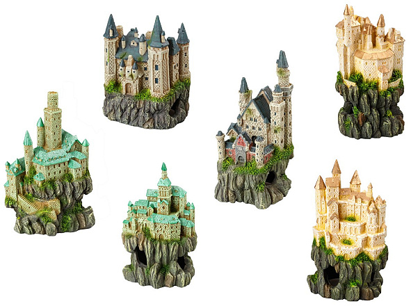 Aqua D'ella castle on rock assorti
