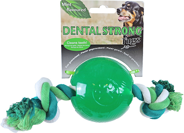 Dental Strong bal met floss groen