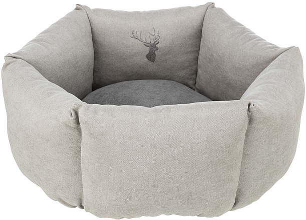 TRIXIE hondenmand Leni Rond Zand/Grijs <br>55 cm