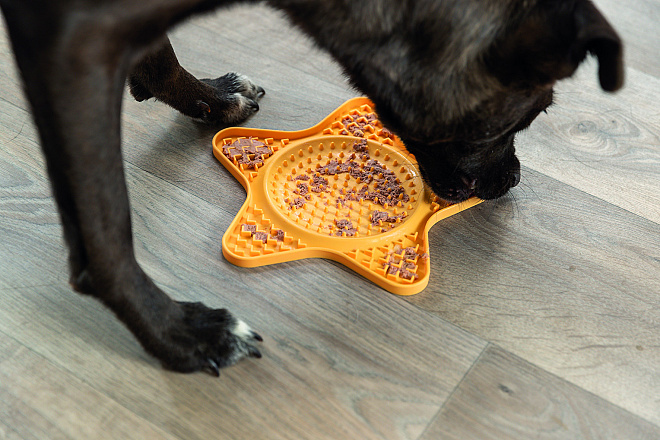 TRIXIE Lick'n'Snack Mat Siliconen Geel