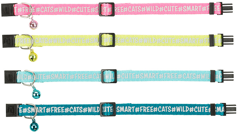 Trixie Kattenhalsband Reflecterend Tekst Assorti