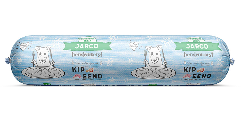 Jarco Diepvries Hondenworst Kip/Eend 250 gr