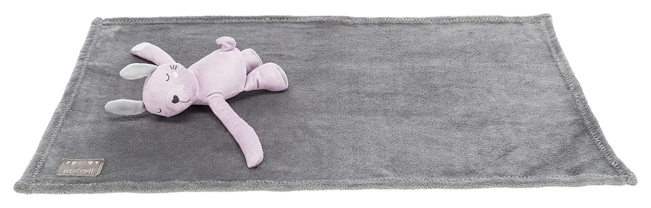 TRIXIE knuffelset deken Haas Puppy/Junior Grijs/Lila